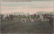 Load image into Gallery viewer, Gloucestershire Postcard - The Meet of The Duke of Beaufort&#39;s Hounds, Badminton HP643
