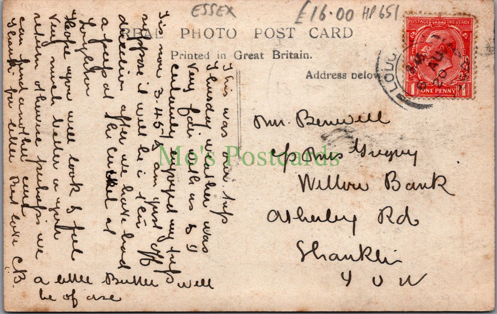 Essex Postcard - Theydon Bois Village HP651