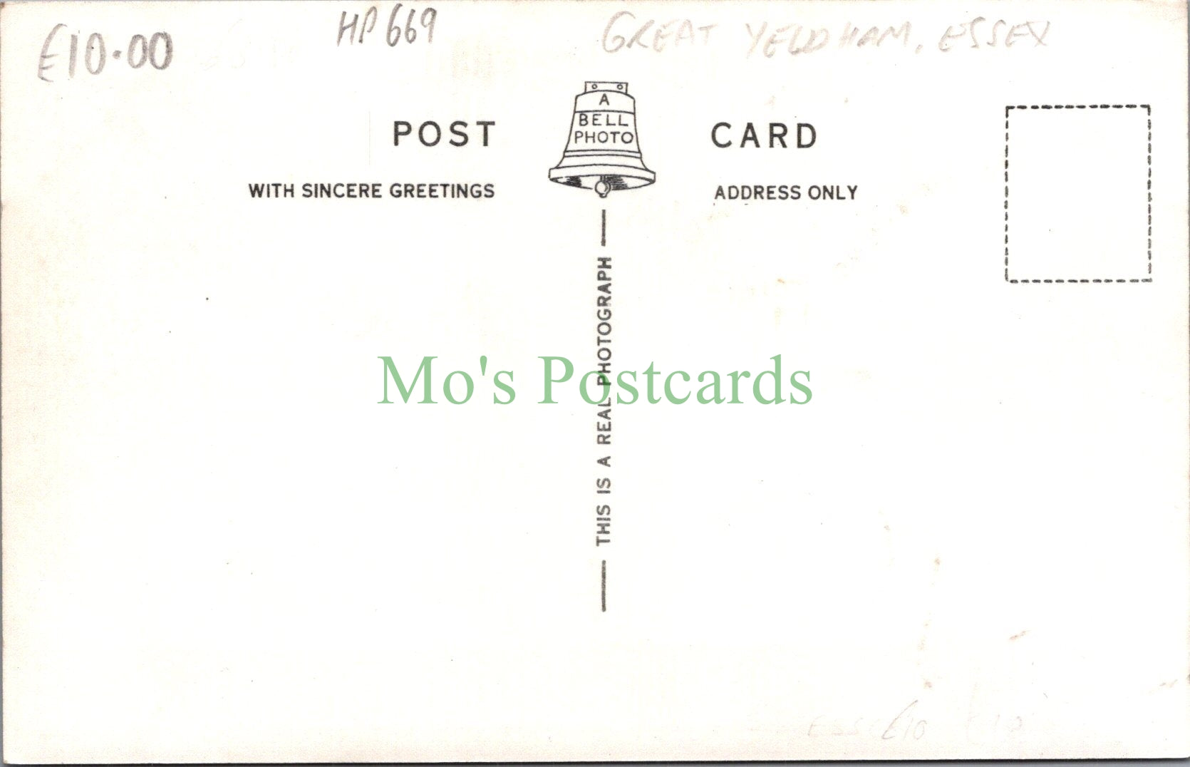 Essex Postcard - Great Yeldham Village HP669