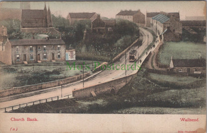 Northumberland Postcard - Church Bank, Wallsend  HP682