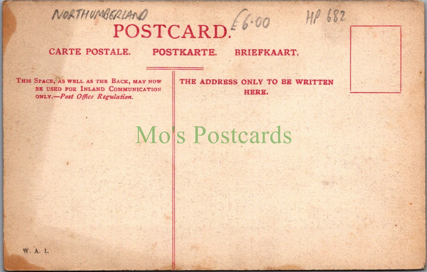Northumberland Postcard - Church Bank, Wallsend  HP682