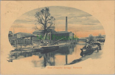 Norfolk Postcard - Norwich, Near Foundry Bridge HP684
