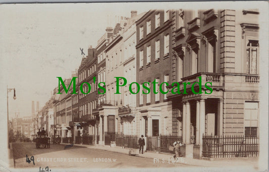 London Postcard - Grosvenor Street, Mayfair Ref.SW9748