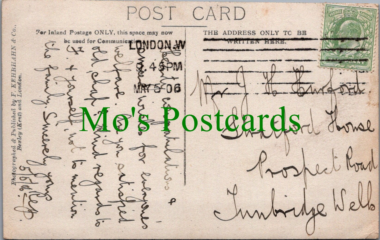 London Postcard - Grosvenor Street, Mayfair Ref.SW9748