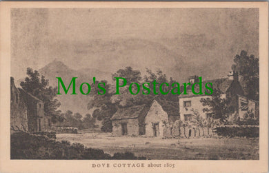 Cumbria Postcard - Dove Cottage Abt 1805, Grasmere, Wordsworth Ref.SW9772