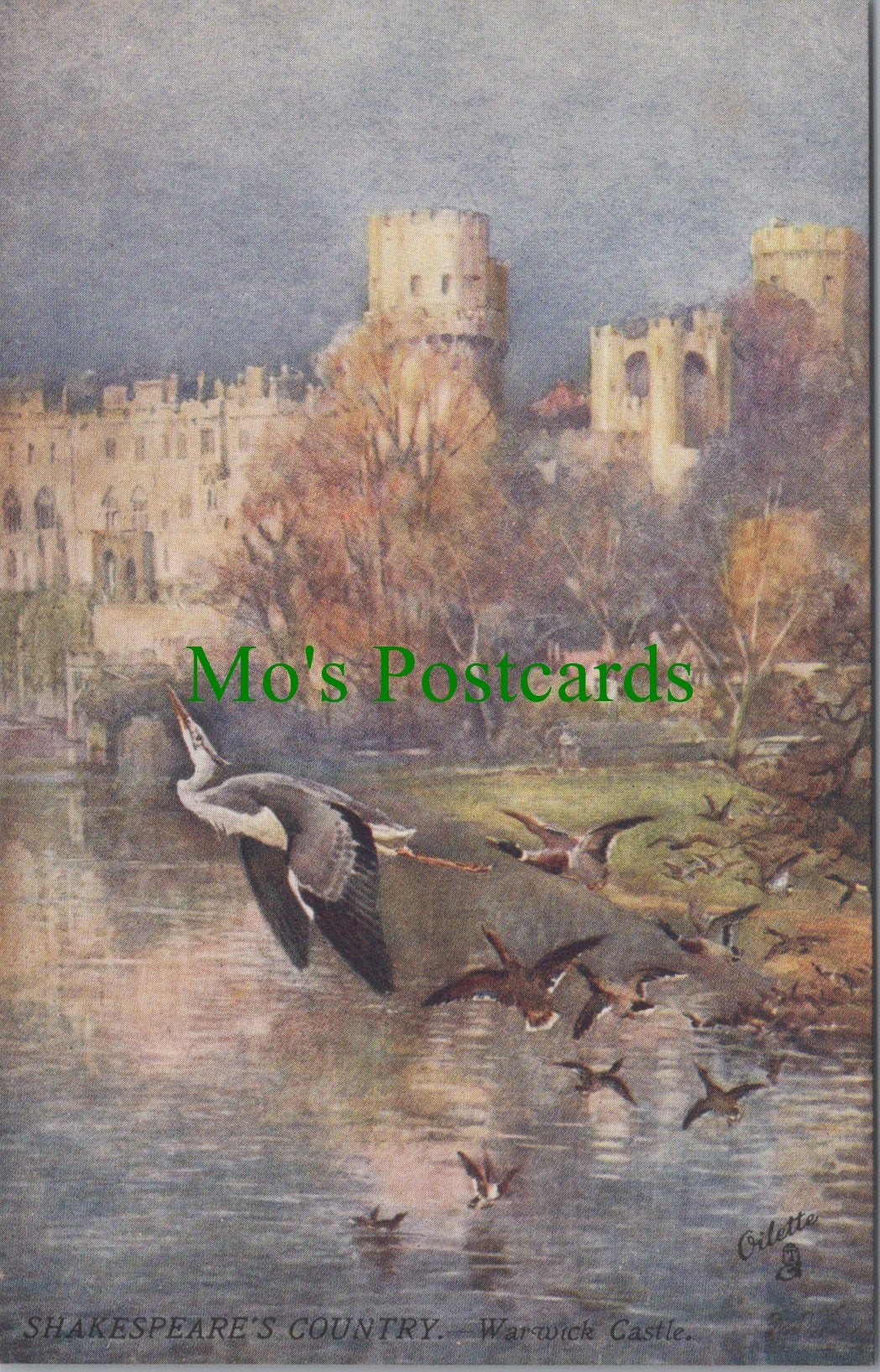 Warwickshire Postcard - Shakespeare's Country, Warwick Castle Ref.SW9785