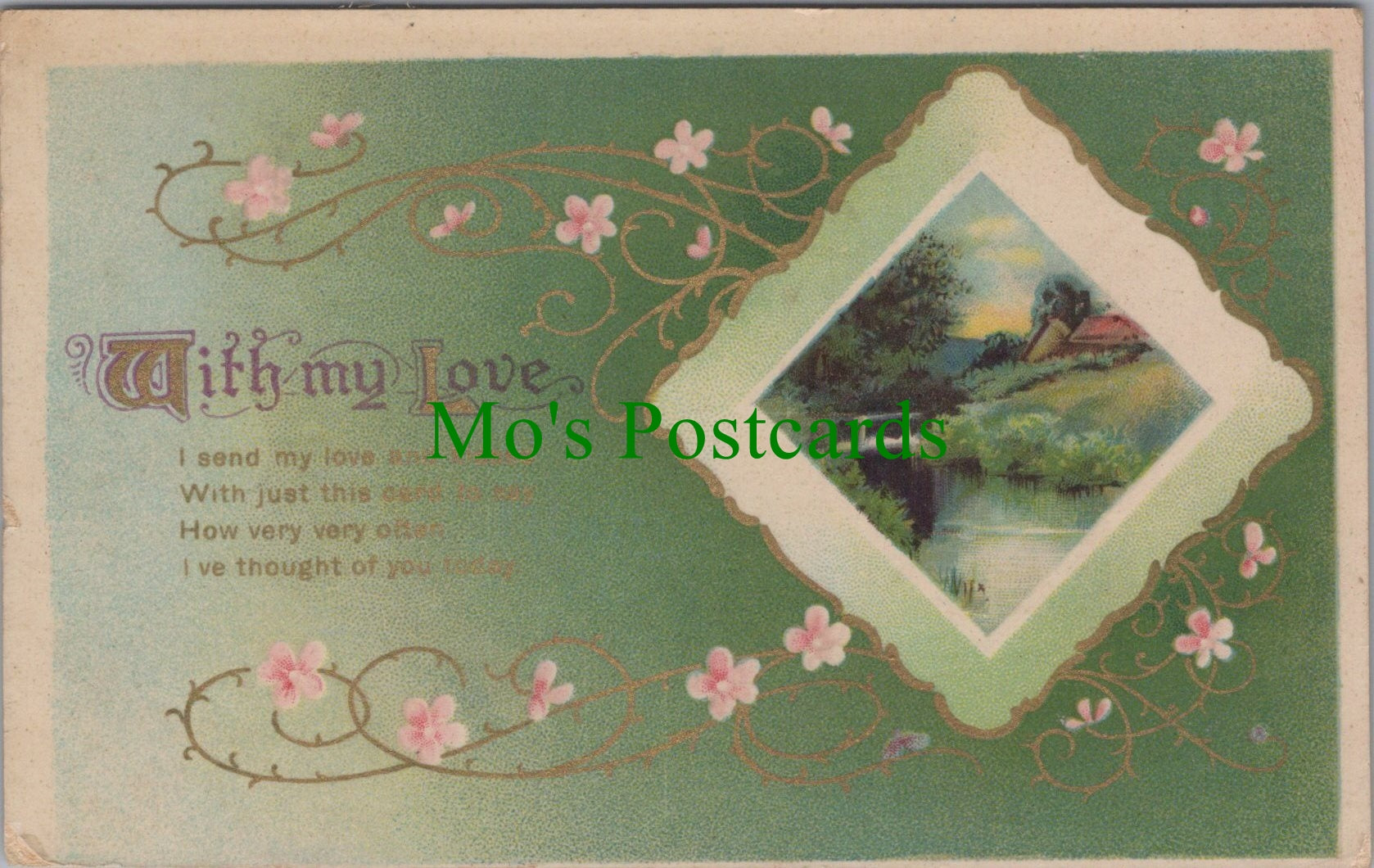 Greetings Postcard, Friendship, With My Love