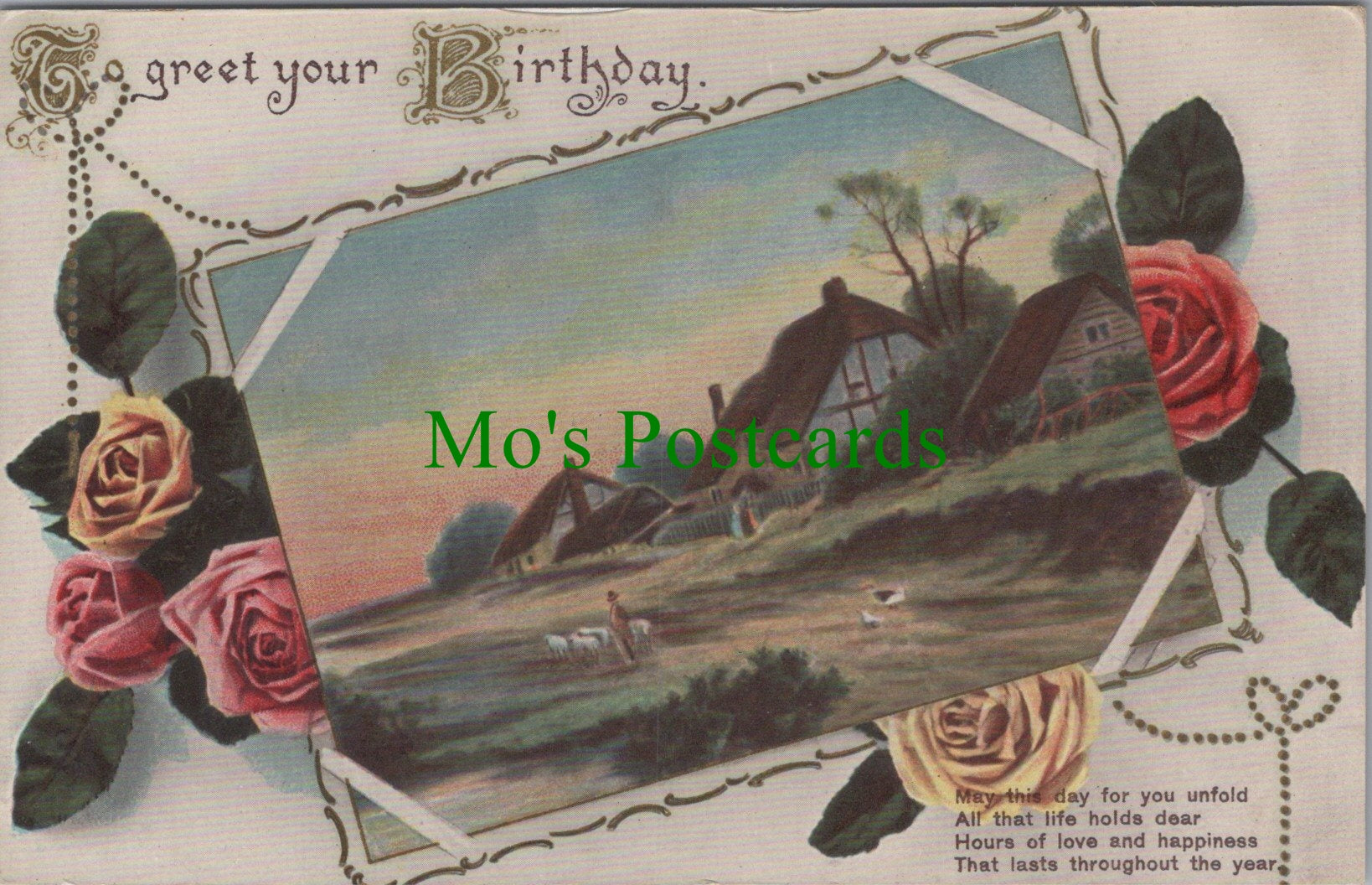 Greetings Postcard, To Greet Your Birthday