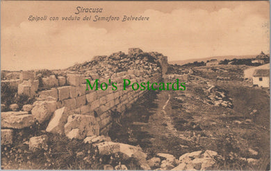 Epipoli Con Veduta Del Semaforo Belvedere, Siracusa, Italy