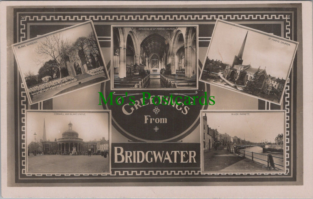 Somerset Postcard - Greetings From Bridgwater   Ref.SW9816