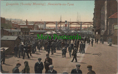 Northumberland Postcard - Quayside (Sunday Morning), Newcastle-On-Tyne Ref.SW9819