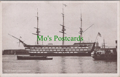 Naval Postcard - The "Victory" at Portsmouth  Ref.SW9926