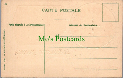 Embossed Casino Postcard - La Roulette De Monaco Ref.SW9881