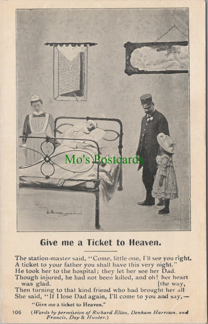 Literature Postcard, Give Me a Ticket To Heaven