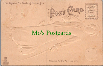 American Embossed Postcard - State of Maryland Lady Ref.SW9835