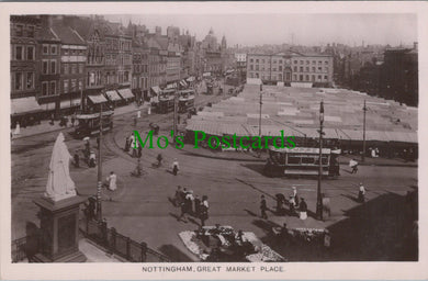 Nottinghamshire Postcard - Nottingham, Great Market Place  Ref.SW9853