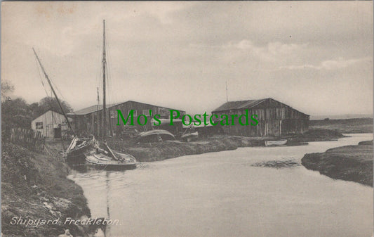 Lancashire Postcard - Shipyard, Freckleton Ref.SW9863