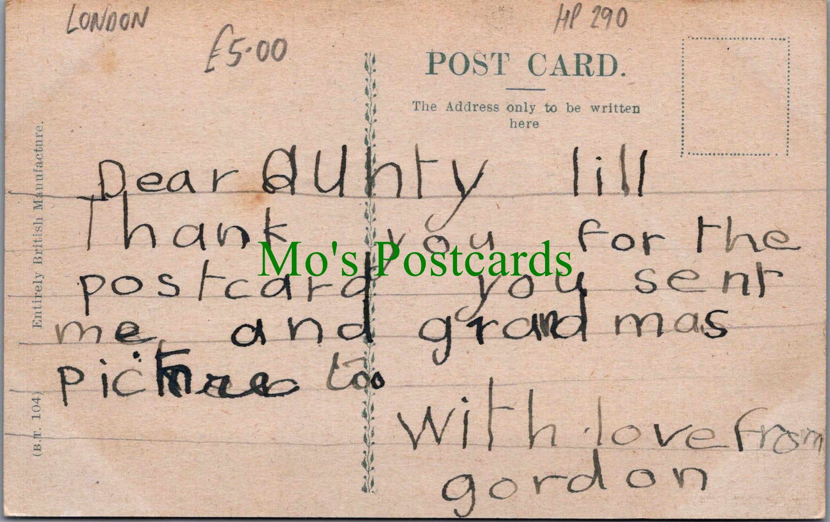London Postcard - The Library, Ealing  Ref.HP290