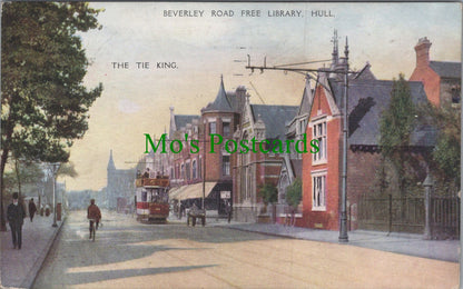 Yorkshire Postcard - Beverley Road Free Library, Hull Ref.HP294
