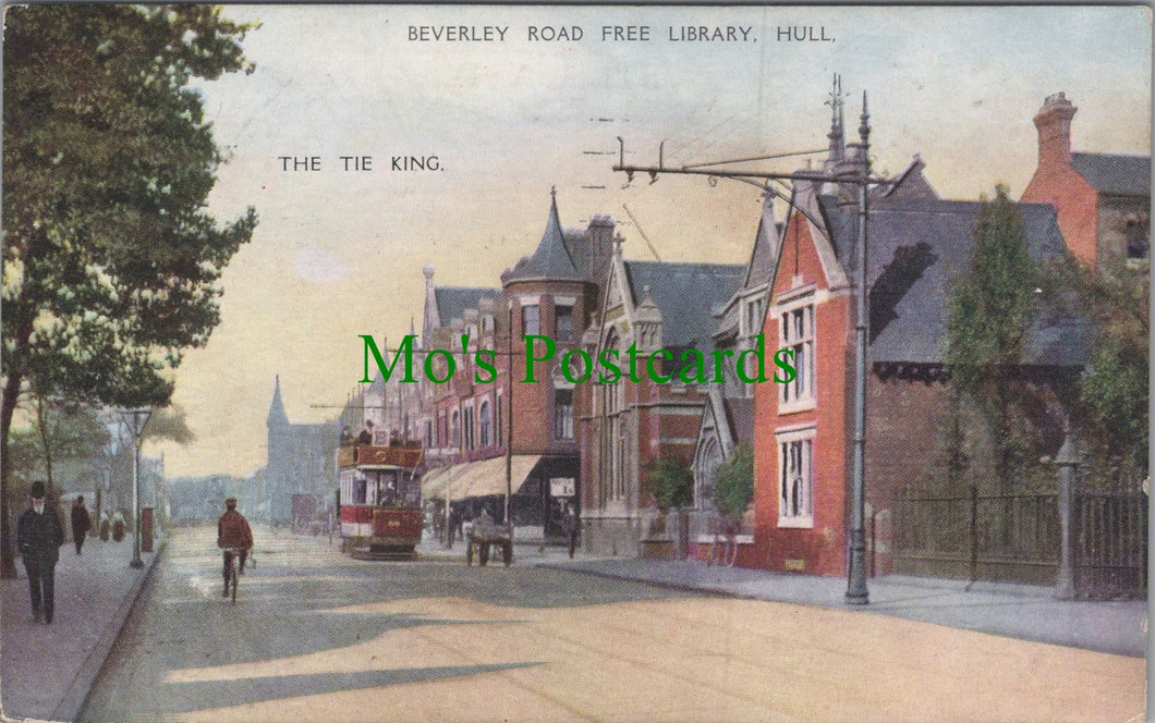 Yorkshire Postcard - Beverley Road Free Library, Hull Ref.HP294