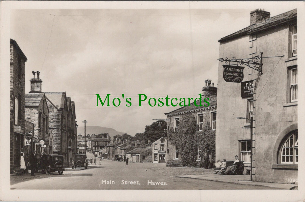 Yorkshire Postcard - Main Street, Hawes   Ref.HP305
