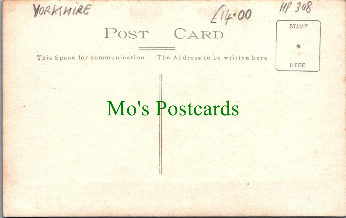 Yorkshire Postcard - Prince of Wales Terrace, Scarborough Ref.HP308
