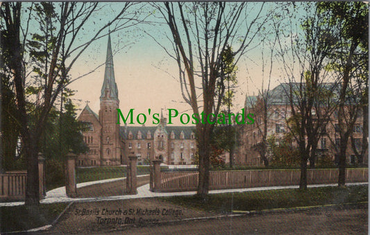Canada Postcard - St Basil's Church and St Michael's College, Toronto  Ref.HP331