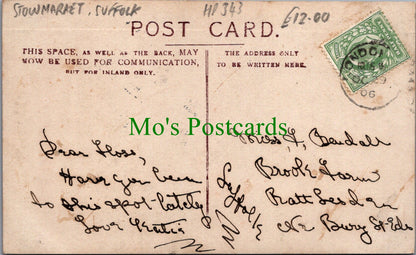 Suffolk Postcard - Market Place, Stowmarket Ref.HP343
