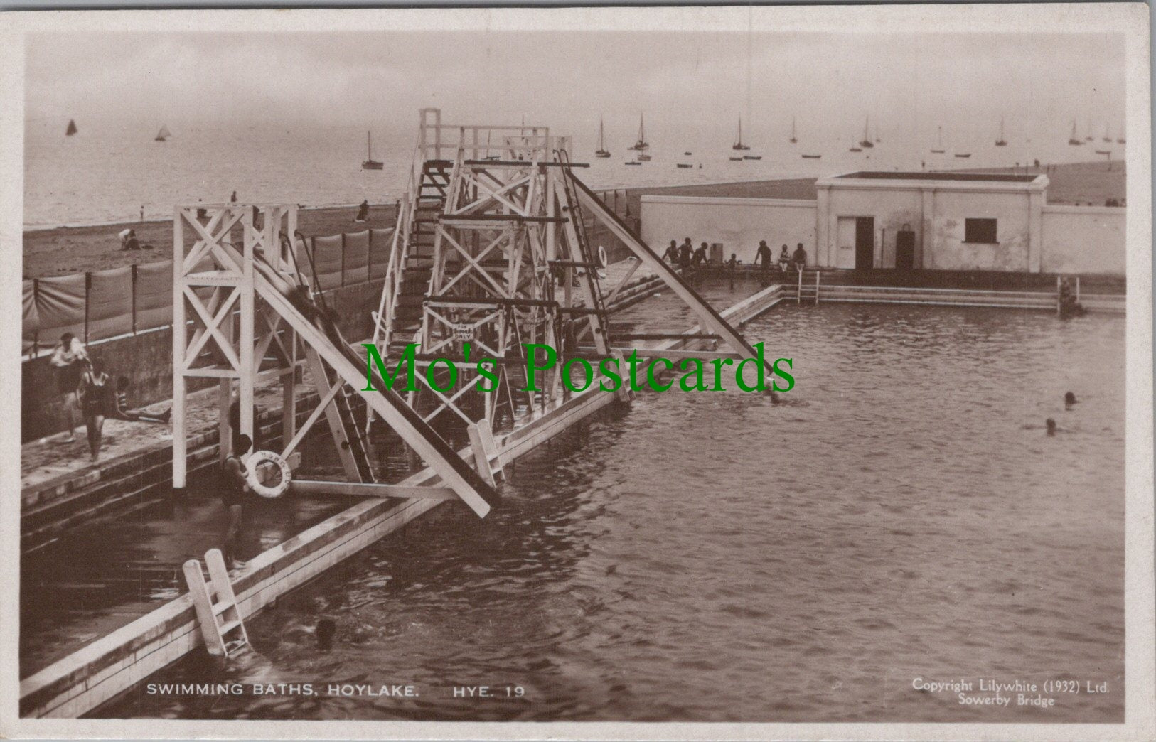 Cheshire Postcard - Swimming Baths, Hoylake  Ref.HP350