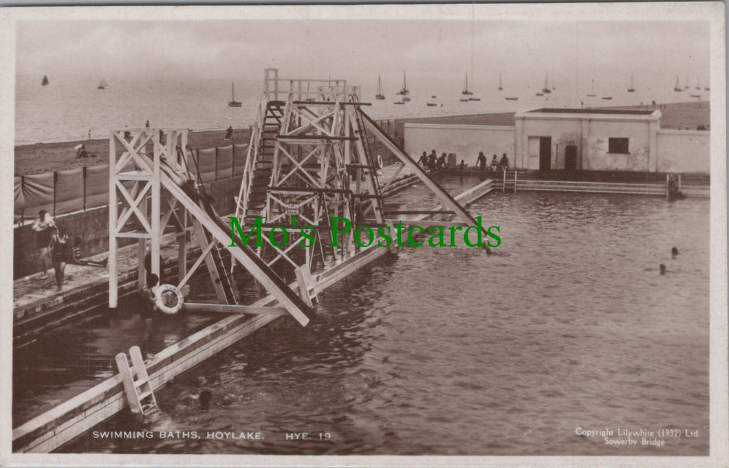 Cheshire Postcard - Swimming Baths, Hoylake  Ref.HP350