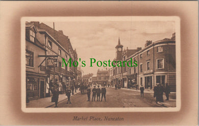 Warwickshire Postcard - Market Place, Nuneaton Ref.HP374