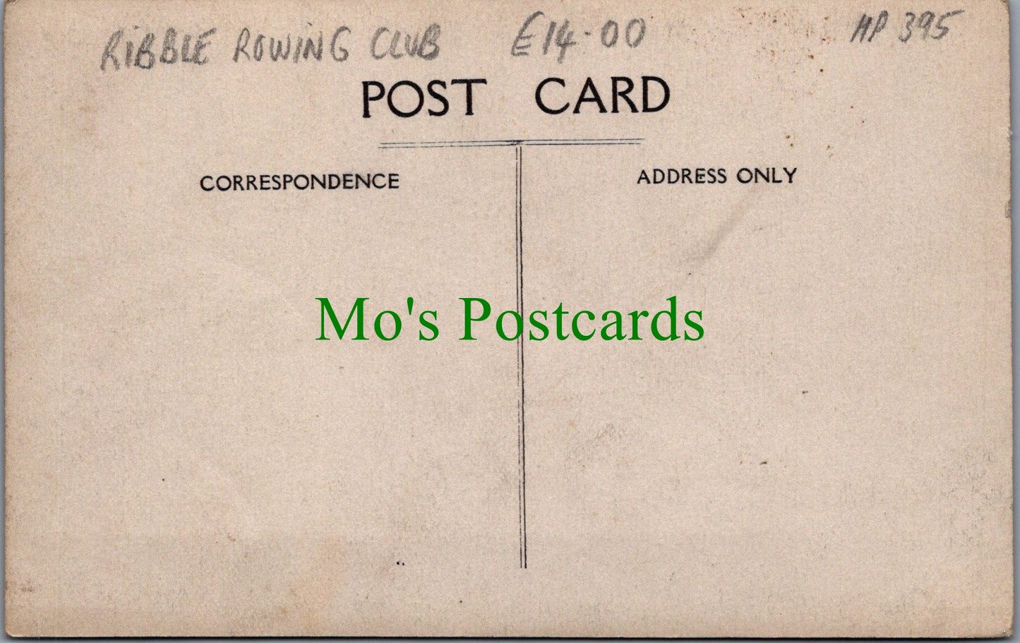 Sports Postcard - Ribble Rowing Club v Didsbury Rowing Club 1908  Ref.HP395