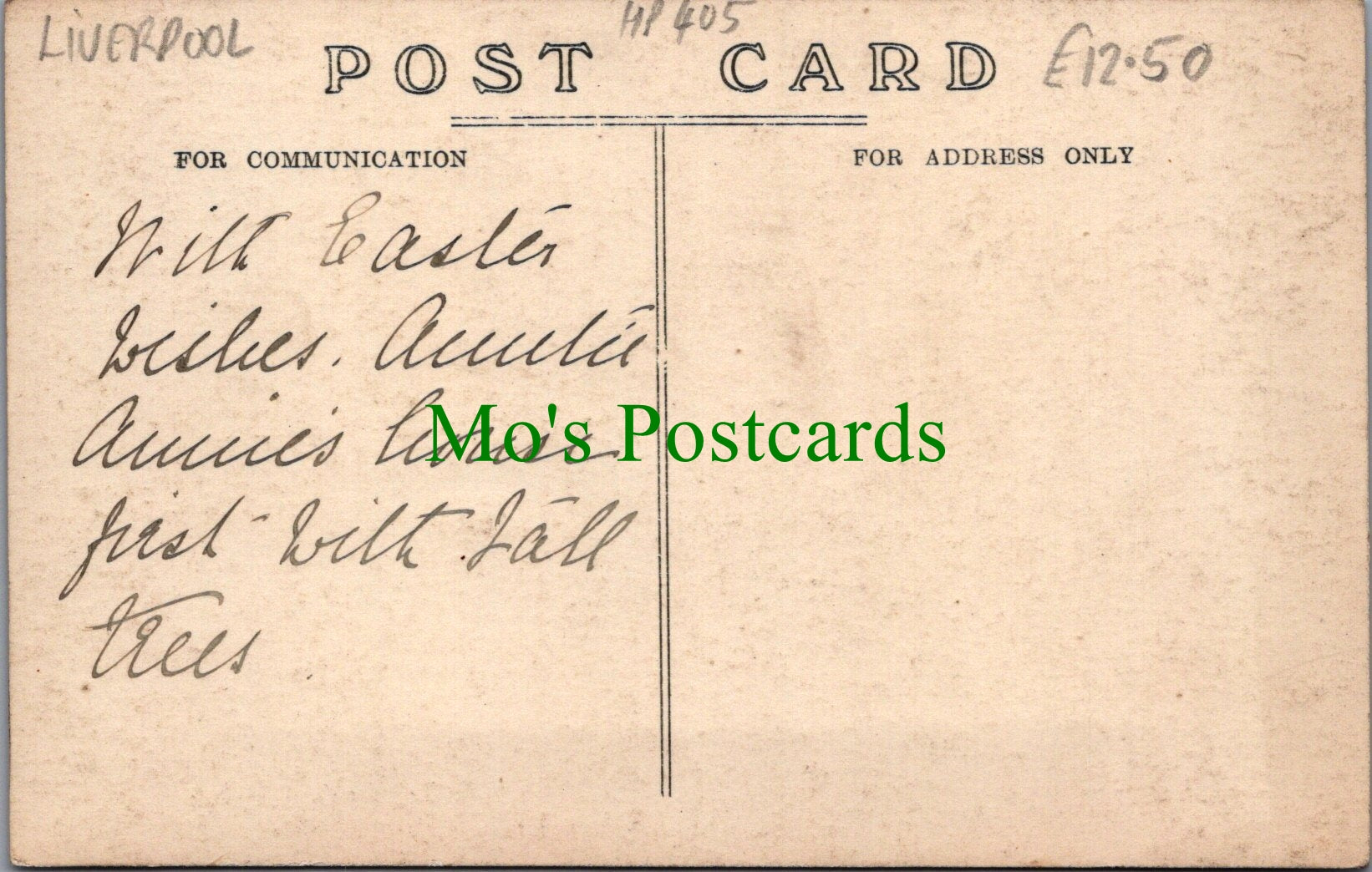 Lancashire Postcard - Gores Lane, Freshfield, Liverpool  Ref.HP405