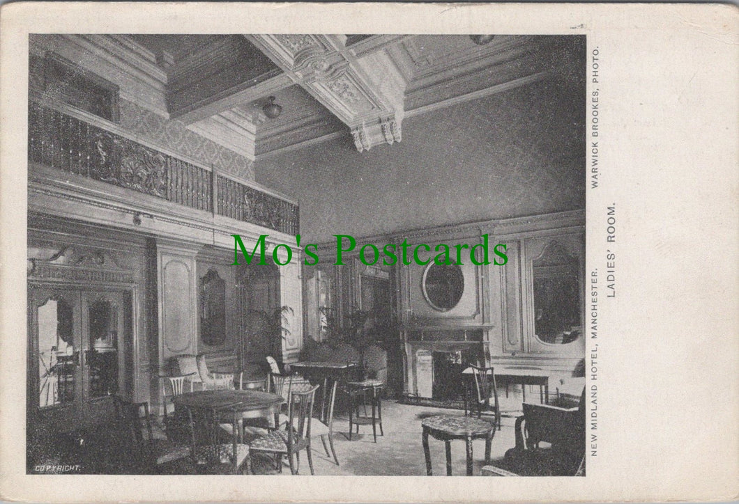 Lancashire Postcard - Ladies Room, New Midland Hotel, Manchester Ref.HP417
