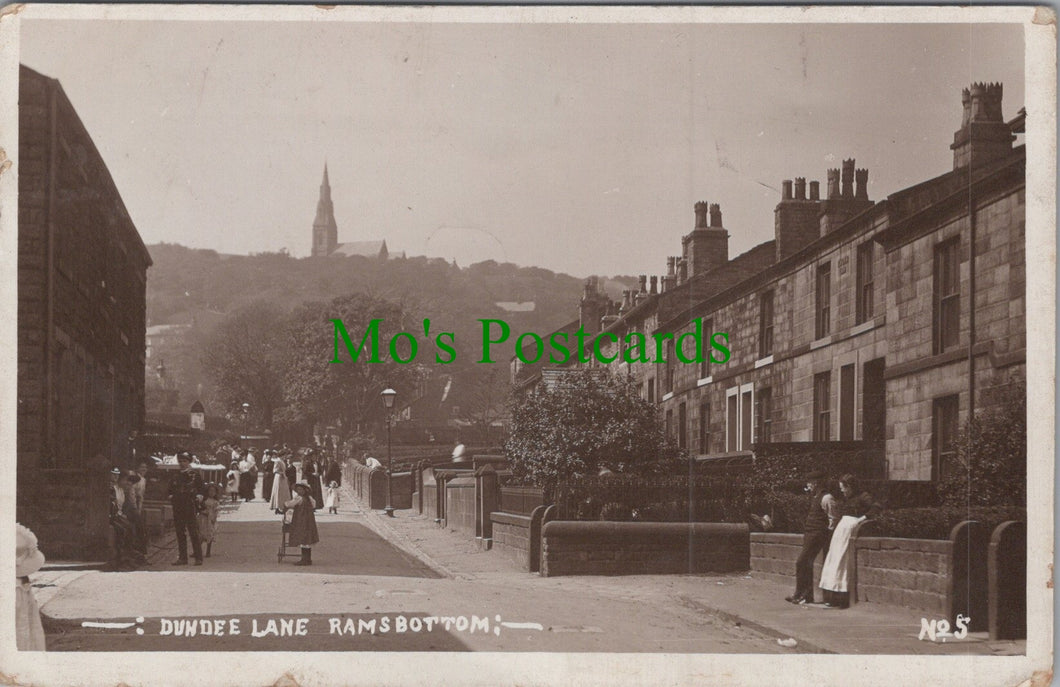 Lancashire Postcard - Dundee Lane, Ramsbottom Ref.HP420