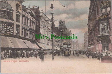Lancashire Postcard - Church Street, Liverpool  Ref.HP421