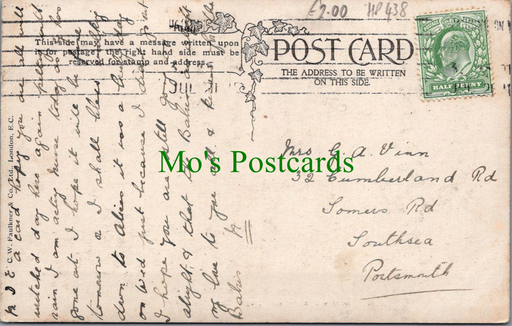 Royalty Postcard - Funeral of King Edward VII in Whitehall   Ref.HP438