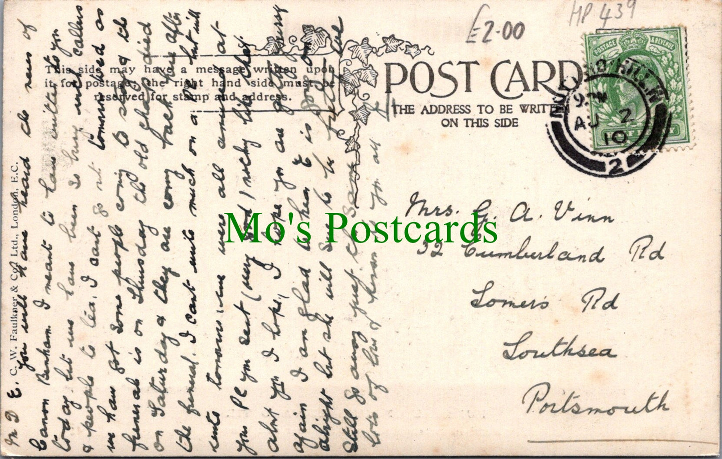 Royalty Postcard - Funeral of King Edward VII    Ref.HP439