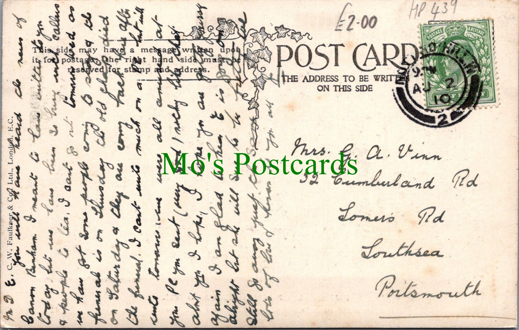Royalty Postcard - Funeral of King Edward VII    Ref.HP439