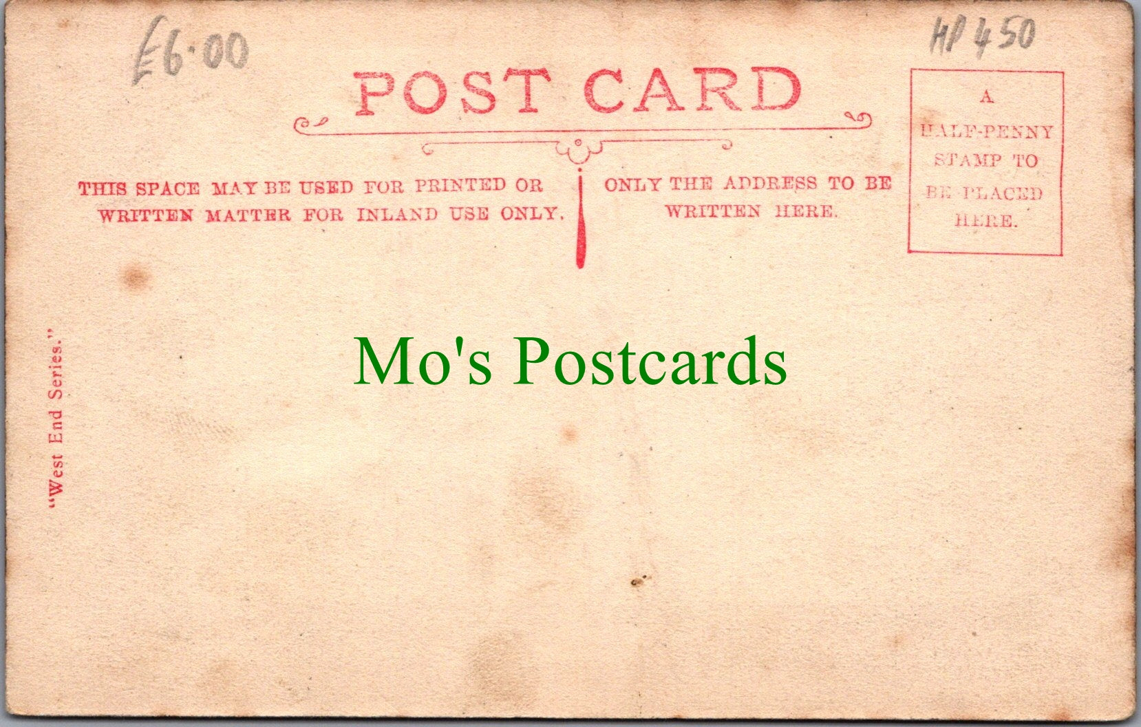 Lancashire Postcard - Mitton Hall Ref.HP450