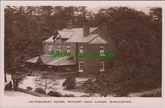 Lancashire Postcard - Refreshment Rooms, Boggart Hole Clough, Manchester Ref.HP452