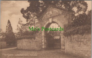 Lincolnshire Postcard - The Gate, Leadenham House  Ref.HP454