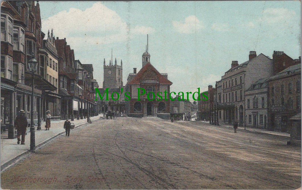 Wiltshire Postcard - High Street, Marlborough Ref.HP463