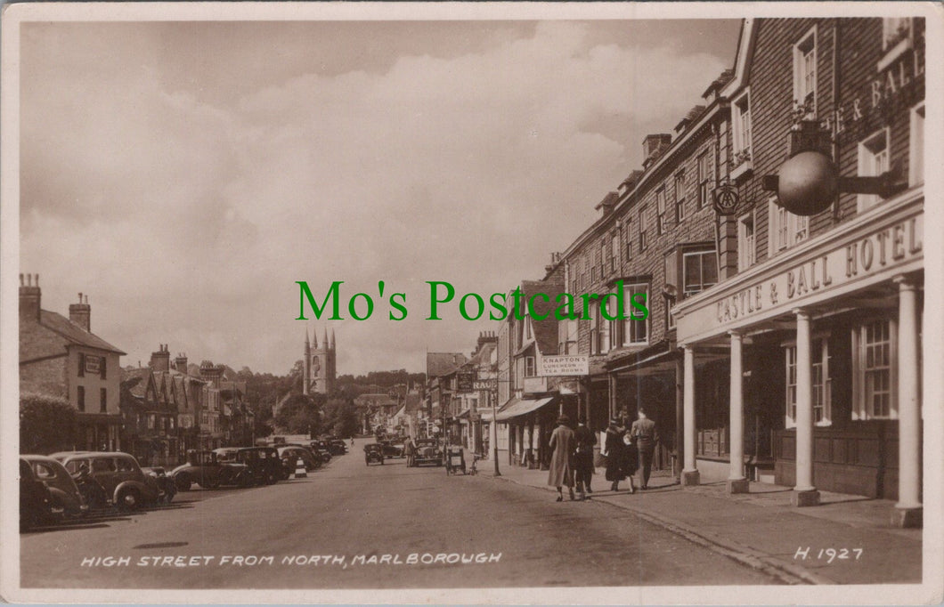 Wiltshire Postcard - High Street From North, Marlborough Ref.HP464