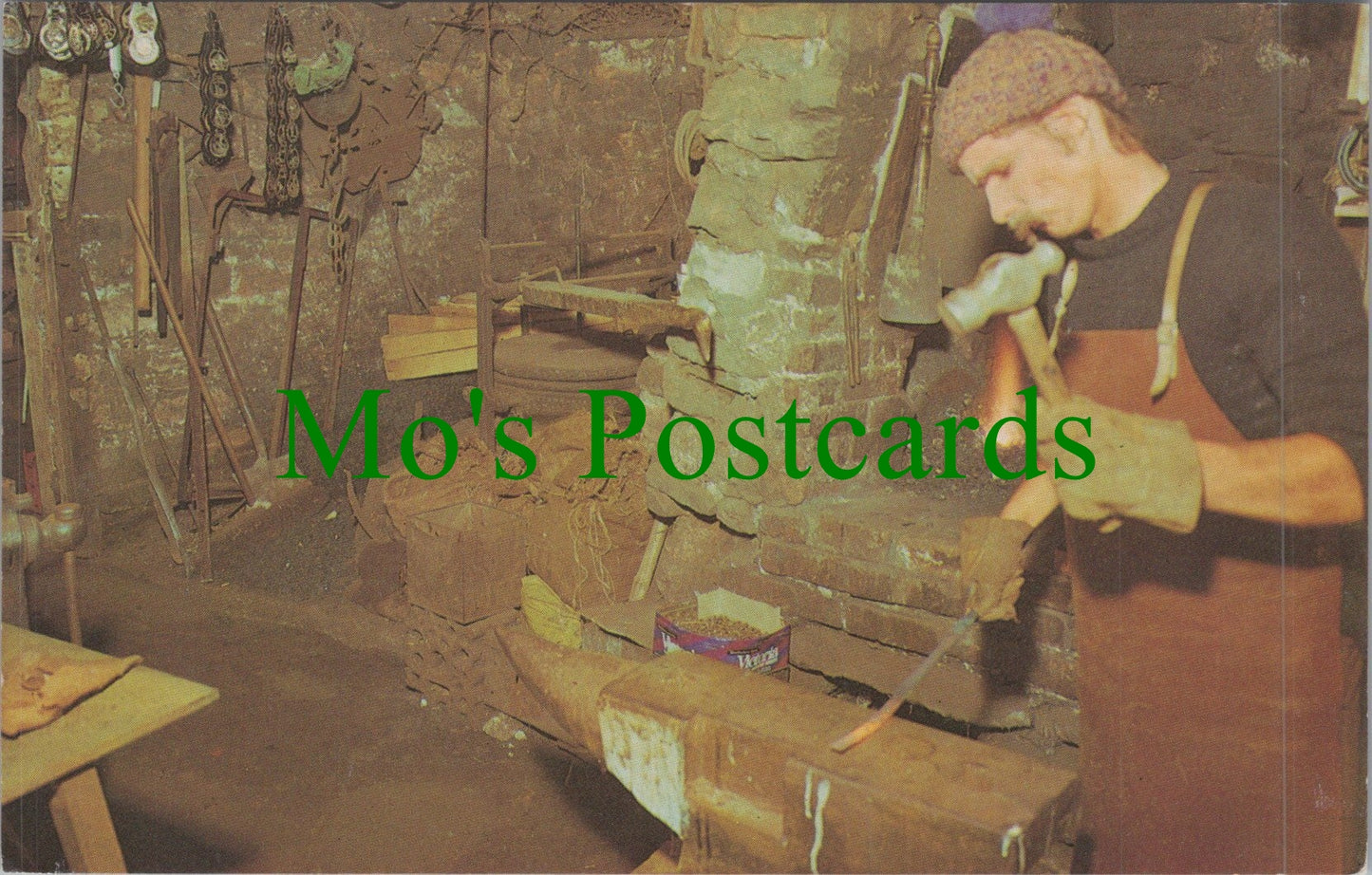 Devon Postcard - The Blacksmith, Cockington Forge, Torquay Ref.SW10166