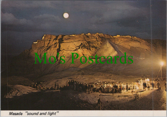 Israel Postcard - Masada "Sound and Light" Judean Desert Ref.SW10187