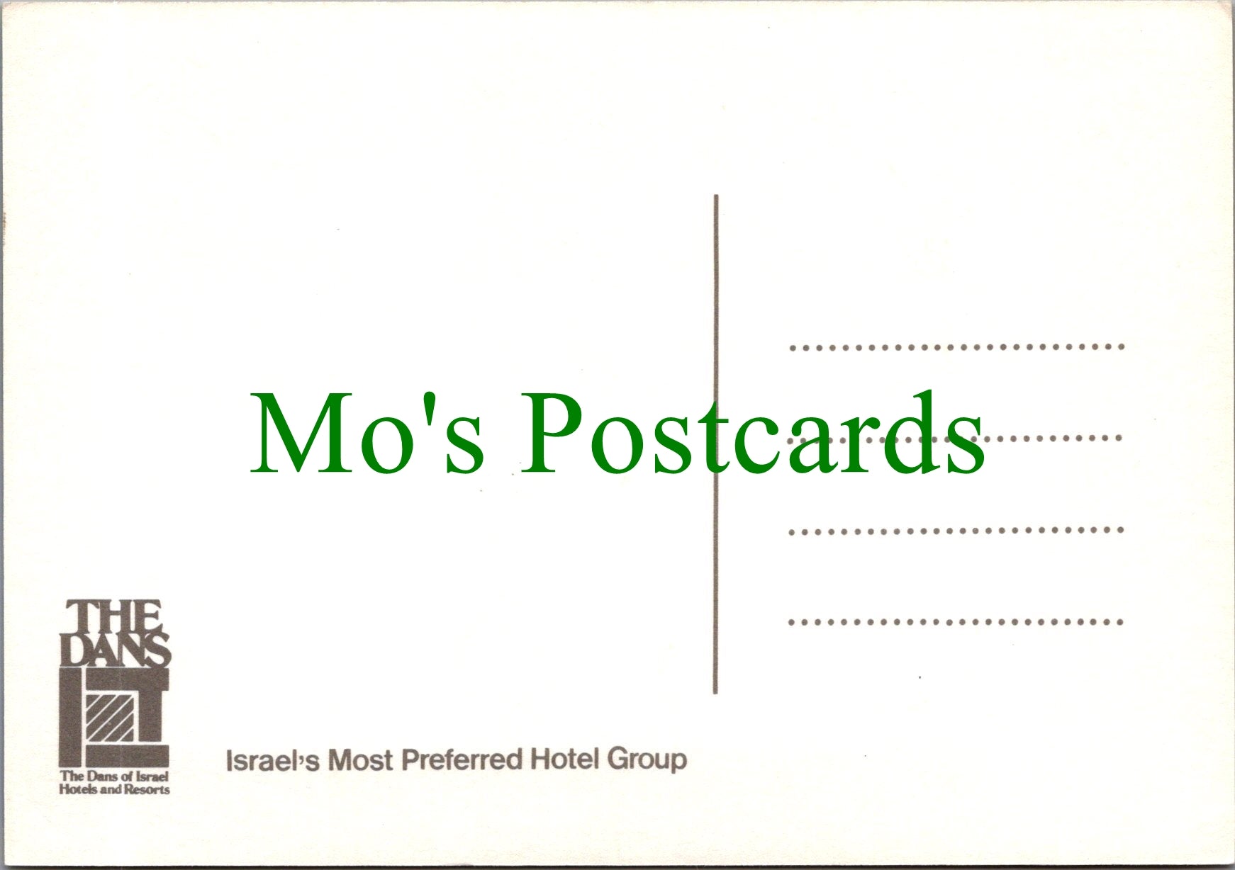Israel Postcard - The Dans of Israel Hotels and Resorts  Ref.SW10201