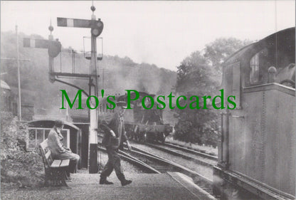 Railway Postcard - Trains Passing at Gara Bridge in 1958 - Ref.SW10207