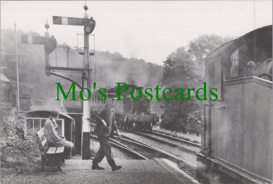 Railway Postcard - Trains Passing at Gara Bridge in 1958 - Ref.SW10207