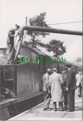 Railway Postcard - Engine No 5530 With a Train at Christow, 1958 - Ref.SW10208